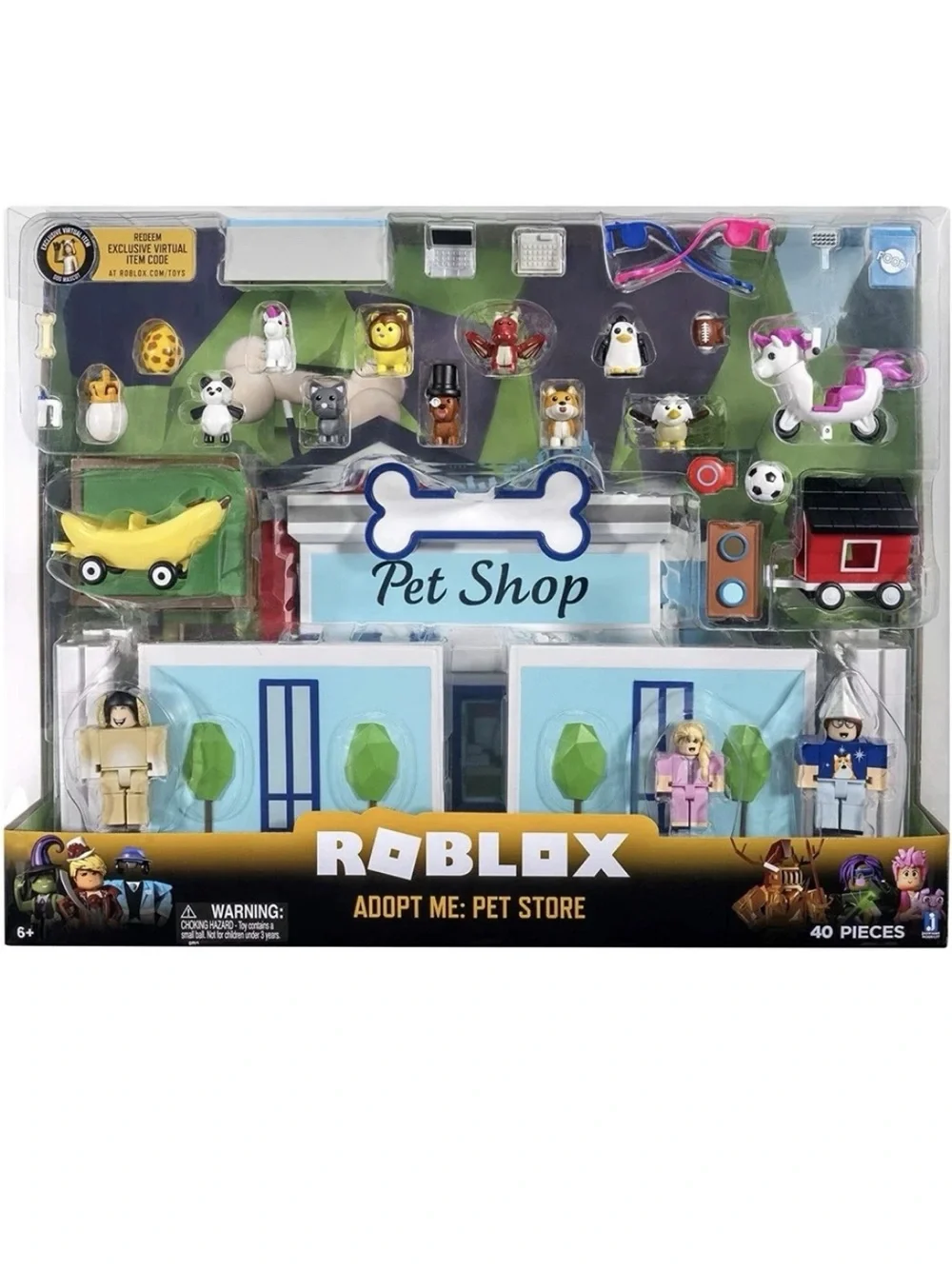 *NEW* ROBLOX Celebrity Collection Adopt Me Pet Store Deluxe Playset 40 PIECES